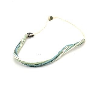 Pura Vida Original Cord Bracelet Seafoam Green Turquoise Cream Adjustable Boho